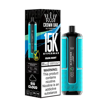 Al Fakher Crown Bar 15k Puffs Gum Mint