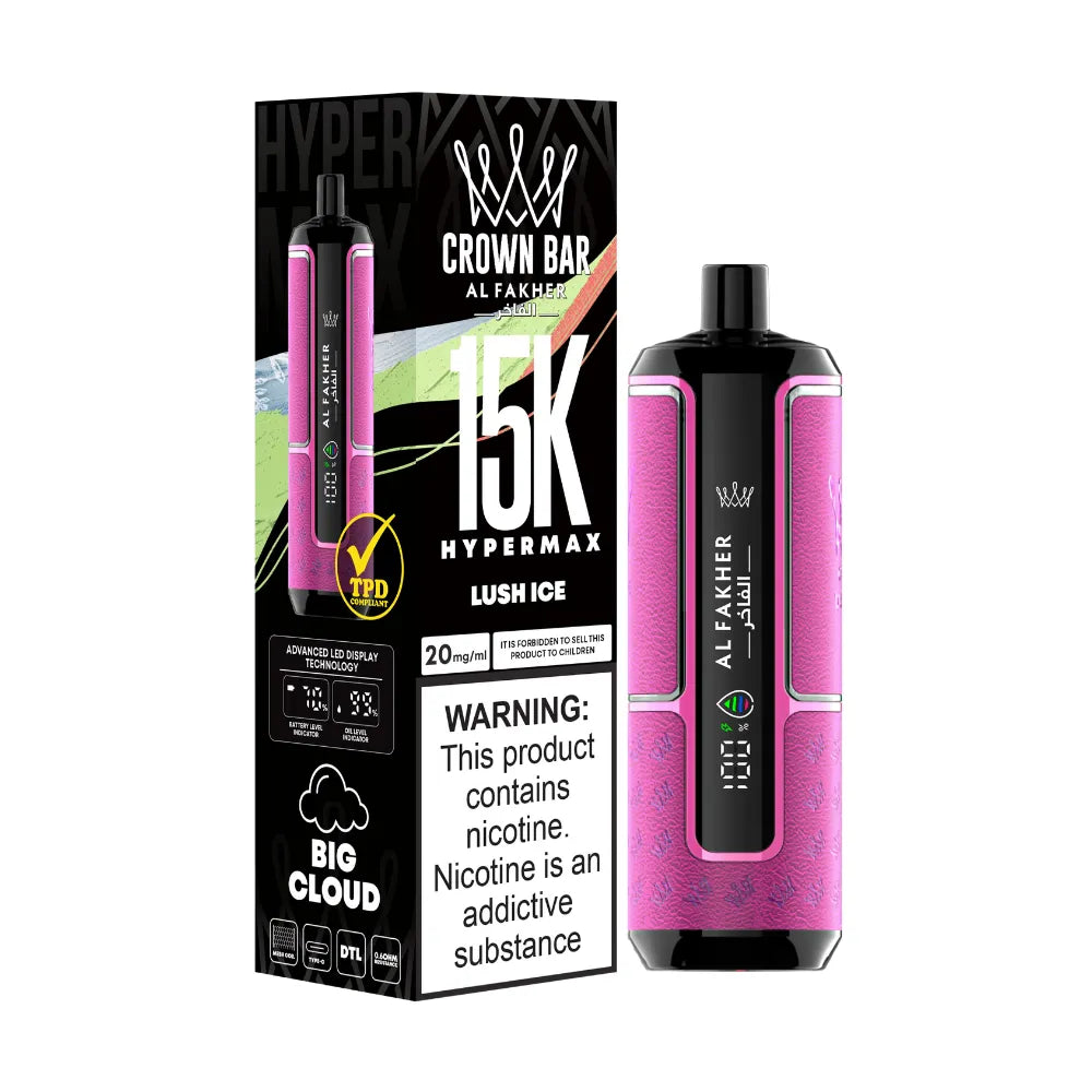 Al Fakher Crown Bar 15k Puffs Lush Ice