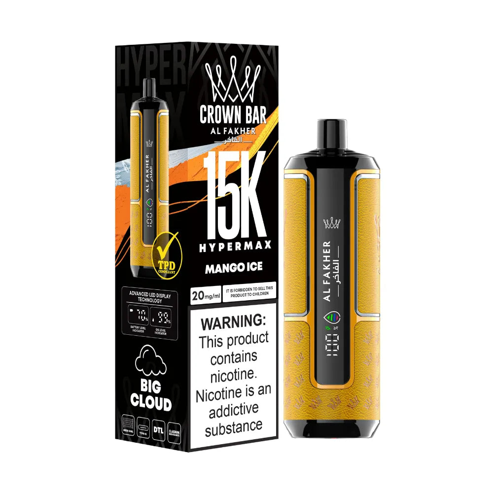 Al Fakher Crown Bar 15k Puffs Mango Ice
