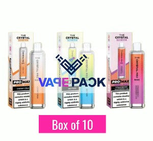 CRYSTAL PRO MAX 4000 PUFFS BOX OF 10 - The vape Pack