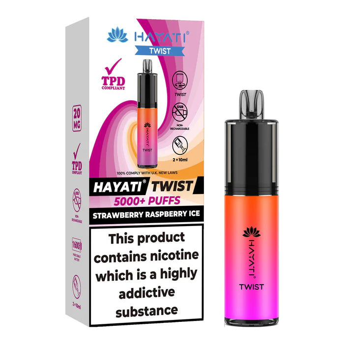 Hayati Twist 5000 Strawberry Raspberry Ice