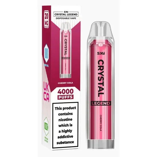 crystal legend 4000 puffs disposable vape