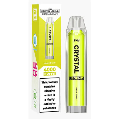 crystal legend 4000 puffs disposable vape