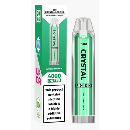 crystal legend 4000 puffs disposable vape