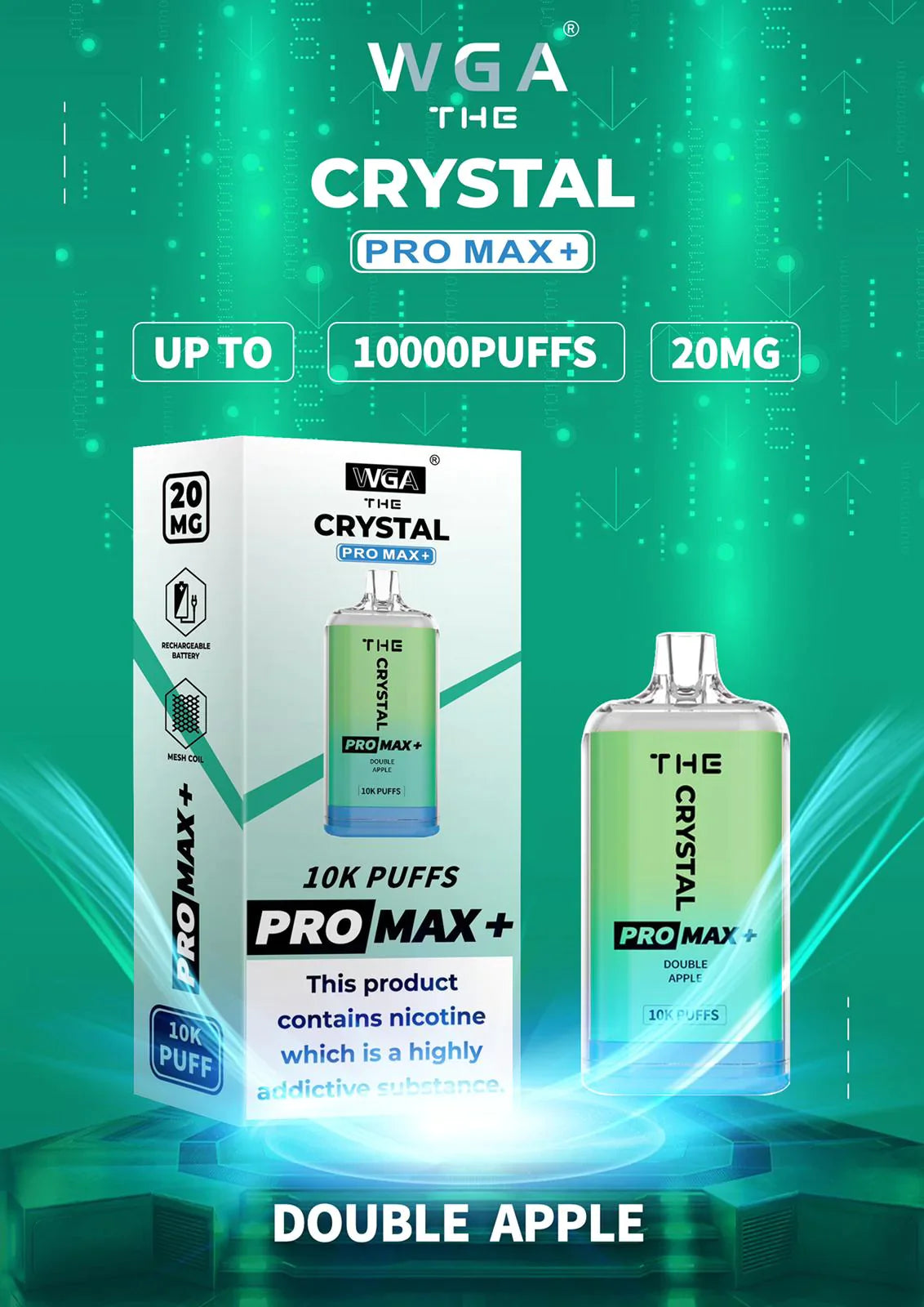 crystal-pro-max-10000-puffs-double-apple